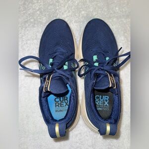 Asics Women's Sneakers - Navy and Teal